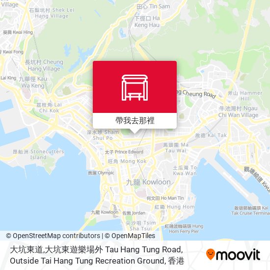 大坑東道,大坑東遊樂場外 Tau Hang Tung Road, Outside Tai Hang Tung Recreation Ground地圖