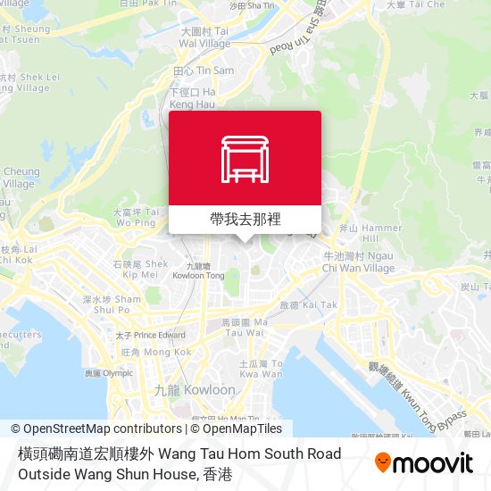 橫頭磡南道宏順樓外 Wang Tau Hom South Road Outside Wang Shun House地圖