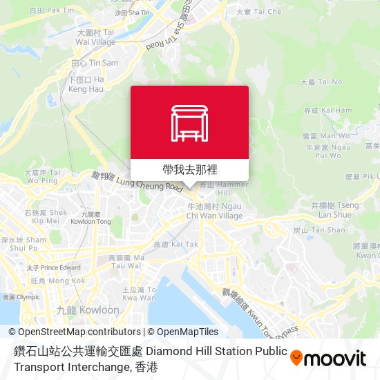 鑽石山站公共運輸交匯處 Diamond Hill Station Public Transport Interchange地圖