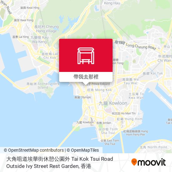 大角咀道埃華街休憩公園外 Tai Kok Tsui Road Outside Ivy Street Rest Garden地圖