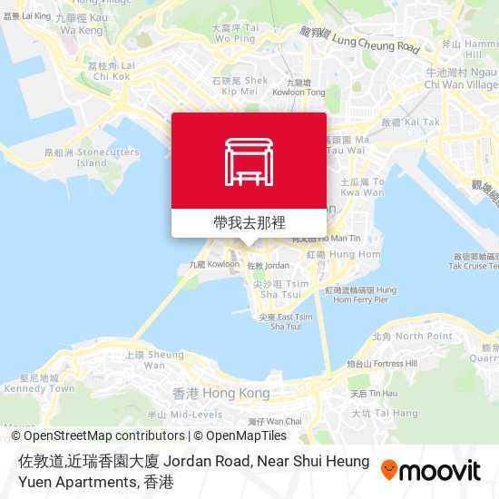 佐敦道,近瑞香園大廈 Jordan Road, Near Shui Heung Yuen Apartments地圖