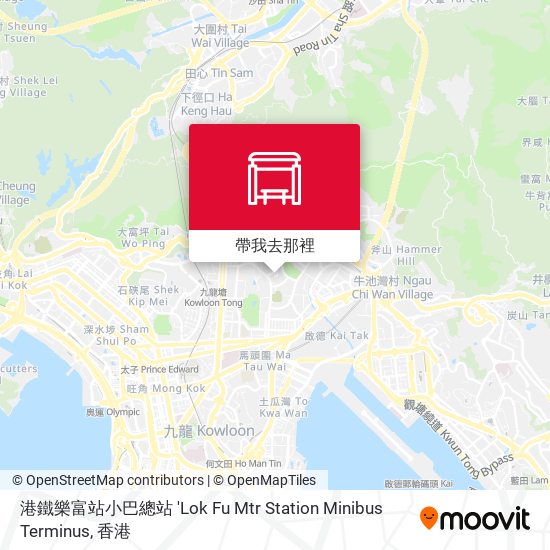 港鐵樂富站小巴總站 'Lok Fu Mtr Station Minibus Terminus地圖
