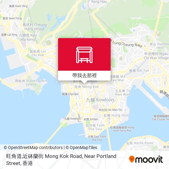 旺角道,近砵蘭街 Mong Kok Road, Near Portland Street地圖