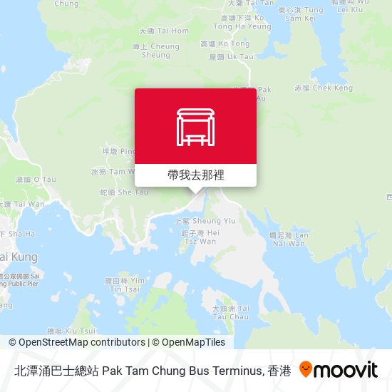 北潭涌巴士總站 Pak Tam Chung Bus Terminus地圖