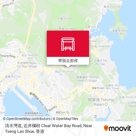 清水灣道, 近井欄樹  Clear Water Bay Road, Near Tseng Lan Shue地圖