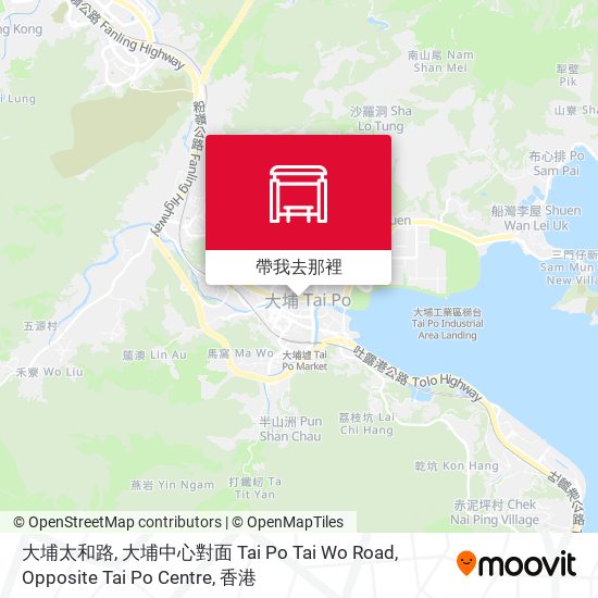 大埔太和路, 大埔中心對面 Tai Po Tai Wo Road, Opposite Tai Po Centre地圖