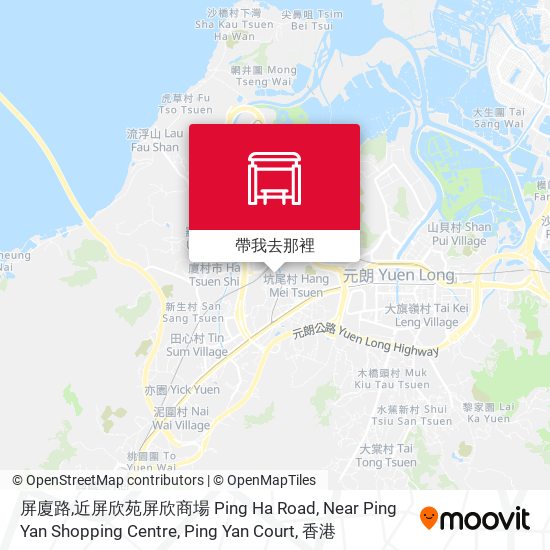 屏廈路,近屏欣苑屏欣商場 Ping Ha Road, Near Ping Yan Shopping Centre, Ping Yan Court地圖