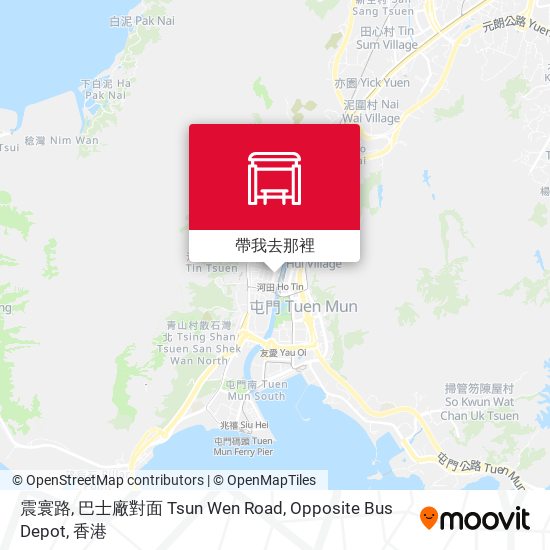 震寰路, 巴士廠對面 Tsun Wen Road, Opposite Bus Depot地圖
