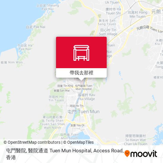 屯門醫院, 醫院通道 Tuen Mun Hospital, Access Road地圖