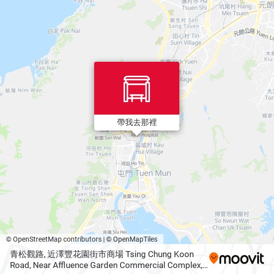 青松觀路, 近澤豐花園街市商場 Tsing Chung Koon Road,  Near Affluence Garden Commercial Complex地圖