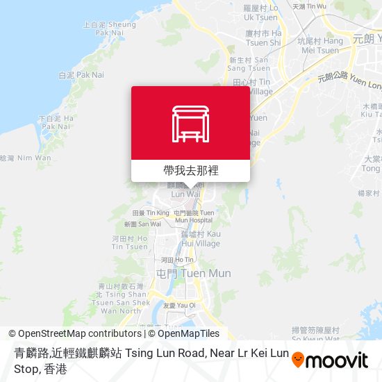 青麟路,近輕鐵麒麟站 Tsing Lun Road, Near Lr Kei Lun Stop地圖