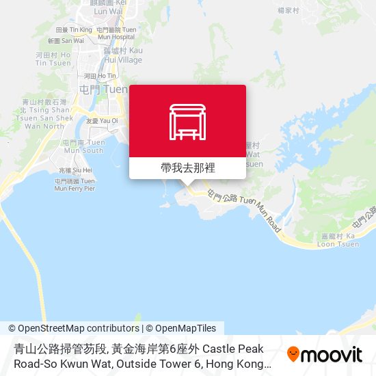 青山公路掃管芴段, 黃金海岸第6座外 Castle Peak Road-So Kwun Wat, Outside Tower 6, Hong Kong Gold Coast地圖
