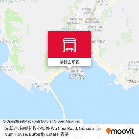 湖翠路, 蝴蝶邨蝶心樓外 Wu Chui Road, Outside Tip Sum House, Butterfly Estate地圖