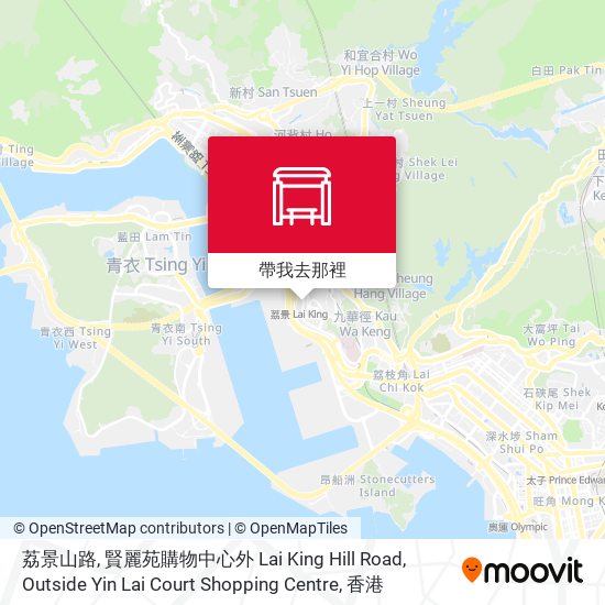荔景山路, 賢麗苑購物中心外 Lai King Hill Road, Outside Yin Lai Court Shopping Centre地圖