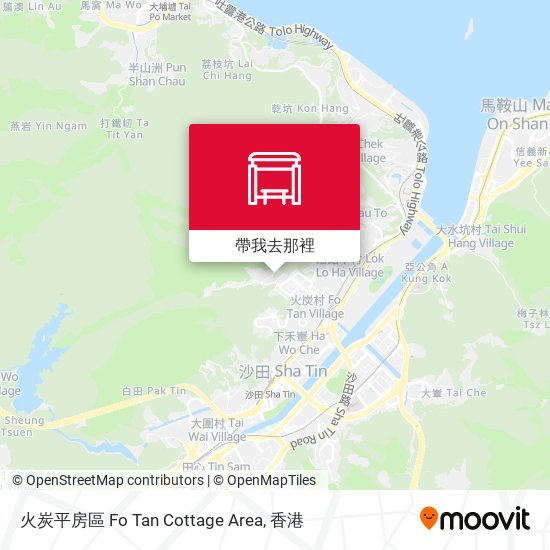 火炭平房區 Fo Tan Cottage Area地圖