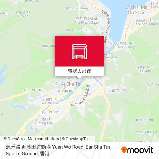 源禾路,近沙田運動場 Yuen Wo Road, Ear Sha Tin Sports Ground地圖