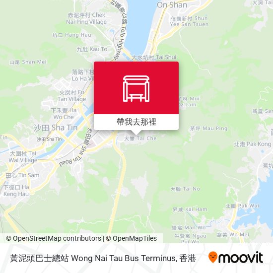 黃泥頭巴士總站 Wong Nai Tau Bus Terminus地圖