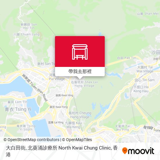 大白田街, 北葵涌診療所 North Kwai Chung Clinic地圖