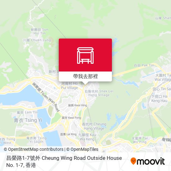 昌榮路1-7號外 Cheung Wing Road Outside House No. 1-7地圖