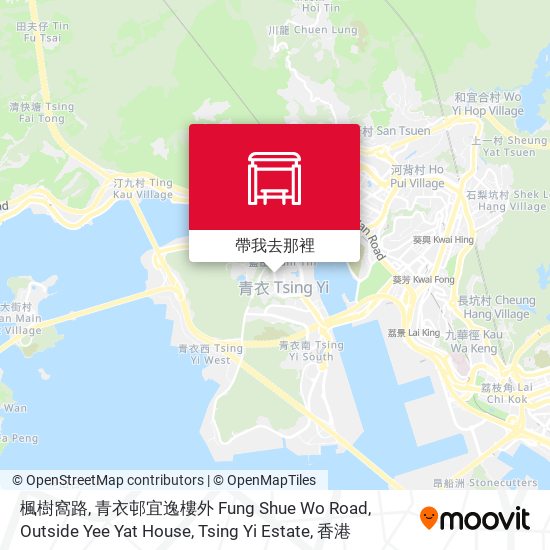 楓樹窩路, 青衣邨宜逸樓外 Fung Shue Wo Road, Outside Yee Yat House, Tsing Yi Estate地圖