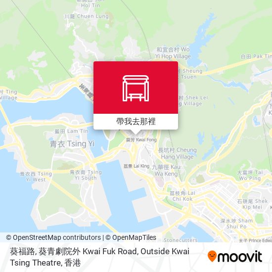 葵福路, 葵青劇院外 Kwai Fuk Road, Outside Kwai Tsing Theatre地圖
