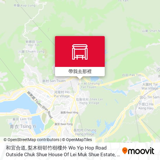 和宜合道, 梨木樹邨竹樹樓外 Wo Yip Hop Road Outside Chuk Shue House Of Lei Muk Shue Estate地圖