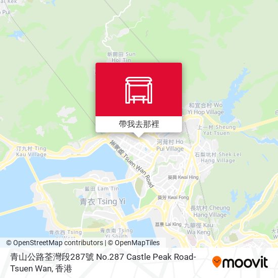 青山公路荃灣段287號 No.287 Castle Peak Road-Tsuen Wan地圖