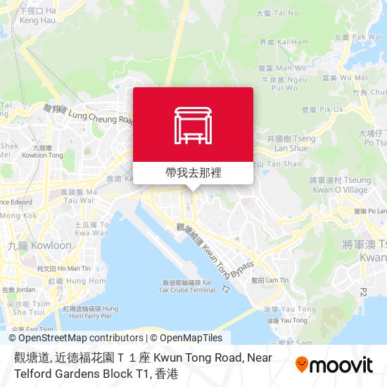 觀塘道,近德福花園Ｔ１座 Kwun Tong Road, Near Telford Gardens Block T1地圖