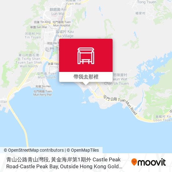 青山公路青山灣段, 黃金海岸第1期外 Castle Peak Road-Castle Peak Bay, Outside Hong Kong Gold Coast Phase 1地圖