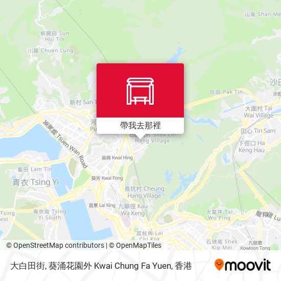 大白田街, 葵涌花園外 Kwai Chung Fa Yuen地圖
