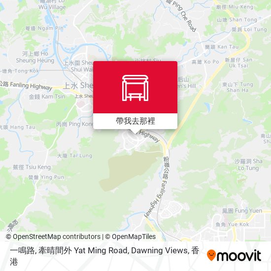一鳴路, 牽晴間外 Yat Ming Road, Dawning Views地圖