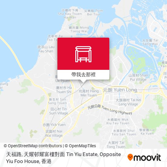 天福路, 天耀邨耀富樓對面 Tin Yiu Estate, Opposite Yiu Foo House地圖