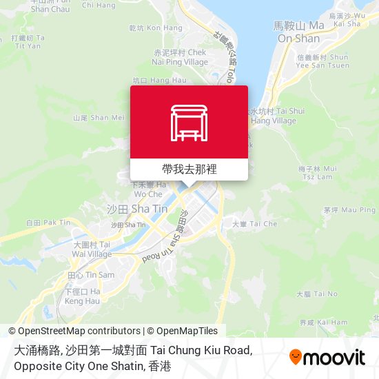 大涌橋路, 沙田第一城對面 Tai Chung Kiu Road, Opposite City One Shatin地圖