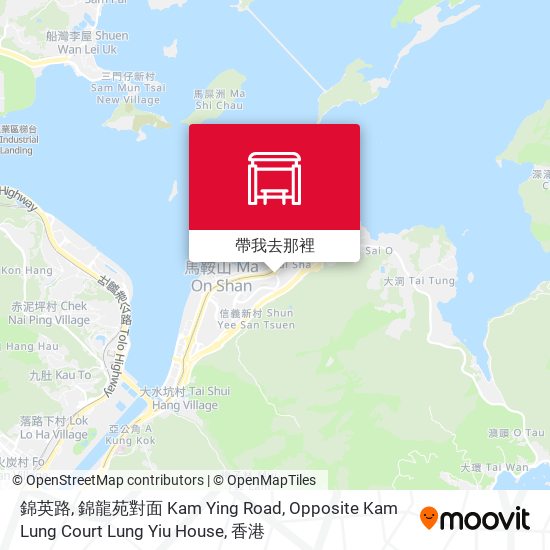 錦英路, 錦龍苑對面 Kam Ying Road, Opposite Kam Lung Court Lung Yiu House地圖