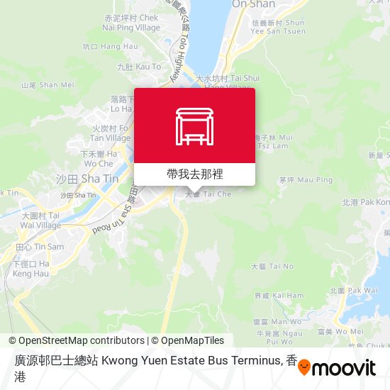 廣源邨巴士總站 Kwong Yuen Estate Bus Terminus地圖