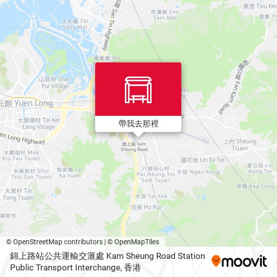 錦上路站公共運輸交滙處 Kam Sheung Road Station Public Transport Interchange地圖