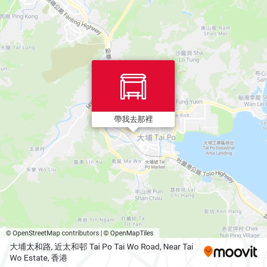 大埔太和路, 近太和邨 Tai Po Tai Wo Road, Near Tai Wo Estate地圖
