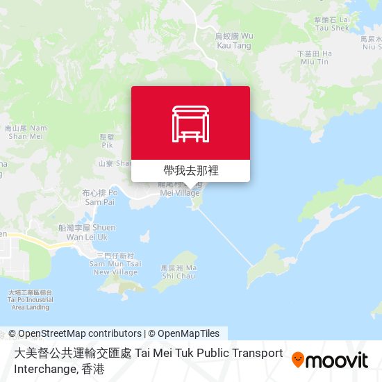 大美督公共運輸交匯處 Tai Mei Tuk Public Transport Interchange地圖