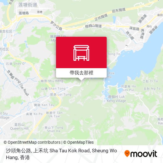 沙頭角公路, 上禾坑 Sha Tau Kok Road, Sheung Wo Hang地圖