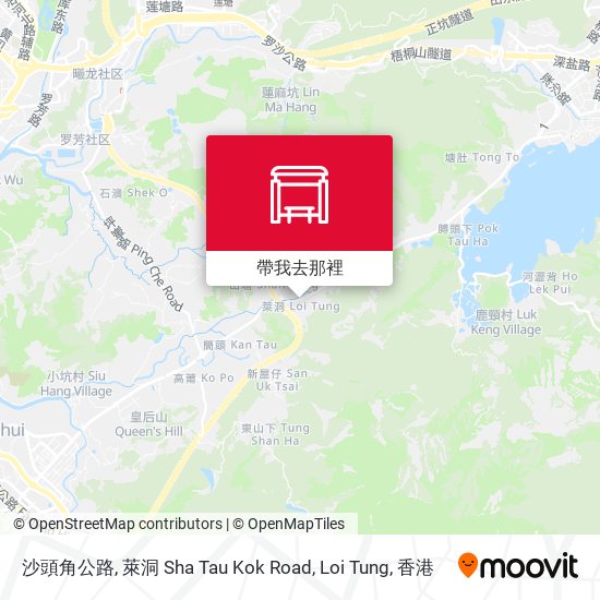 沙頭角公路, 萊洞 Sha Tau Kok Road, Loi Tung地圖