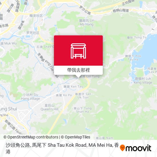 沙頭角公路, 馬尾下 Sha Tau Kok Road, MA Mei Ha地圖