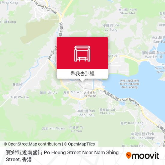 寶鄉街,近南盛街 Po Heung Street Near Nam Shing Street地圖