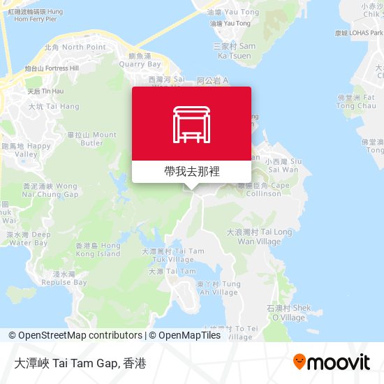 大潭峽 Tai Tam Gap地圖