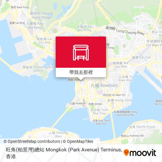 旺角(柏景灣)總站 Mongkok (Park Avenue) Terminus地圖