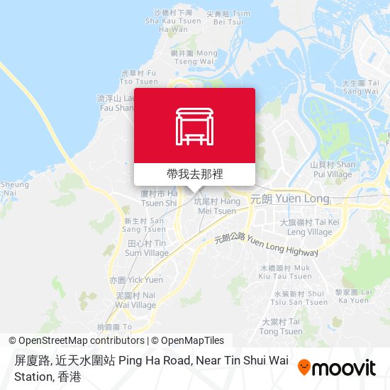 屏廈路, 近天水圍站 Ping Ha Road, Near Tin Shui Wai Station地圖
