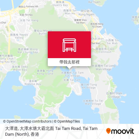 大潭道, 大潭水塘大霸北面 Tai Tam Road, Tai Tam Dam (North)地圖