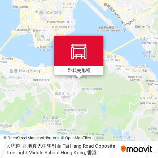大坑道, 香港真光中學對面 Tai Hang Road Opposite True Light Middle School Hong Kong地圖