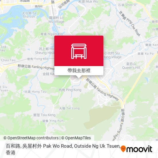 百和路, 吳屋村外 Pak Wo Road, Outside Ng Uk Tsuen地圖
