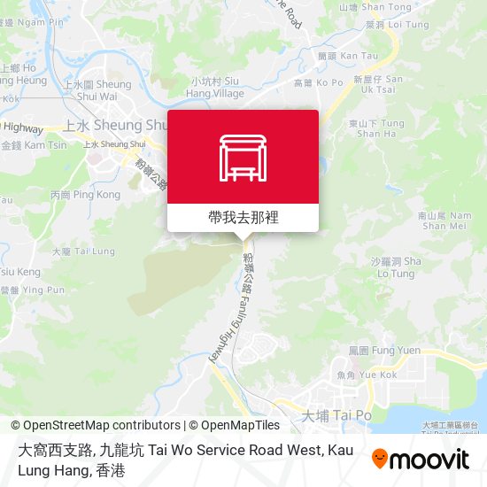 大窩西支路, 九龍坑 Tai Wo Service Road West, Kau Lung Hang地圖