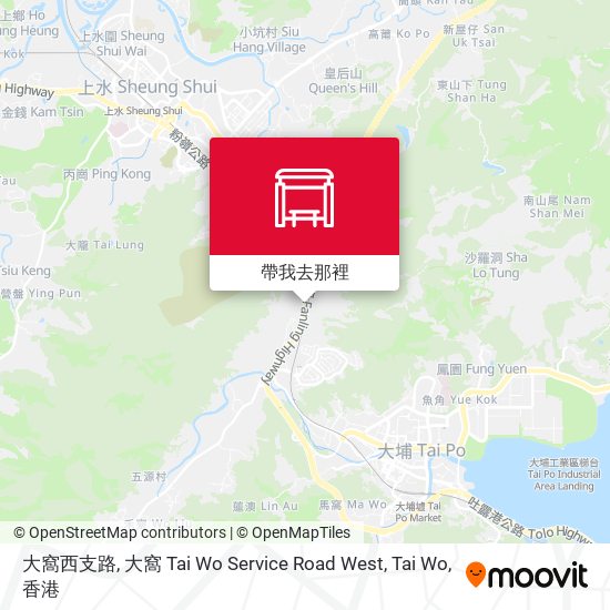 大窩西支路, 大窩 Tai Wo Service Road West, Tai Wo地圖